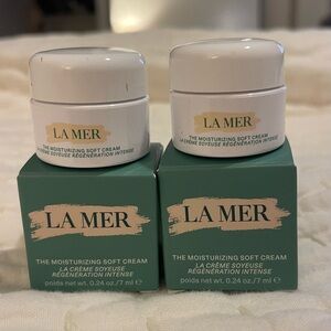 La Mer The Moisturizing Soft Cream  set of 2- 7 ml each